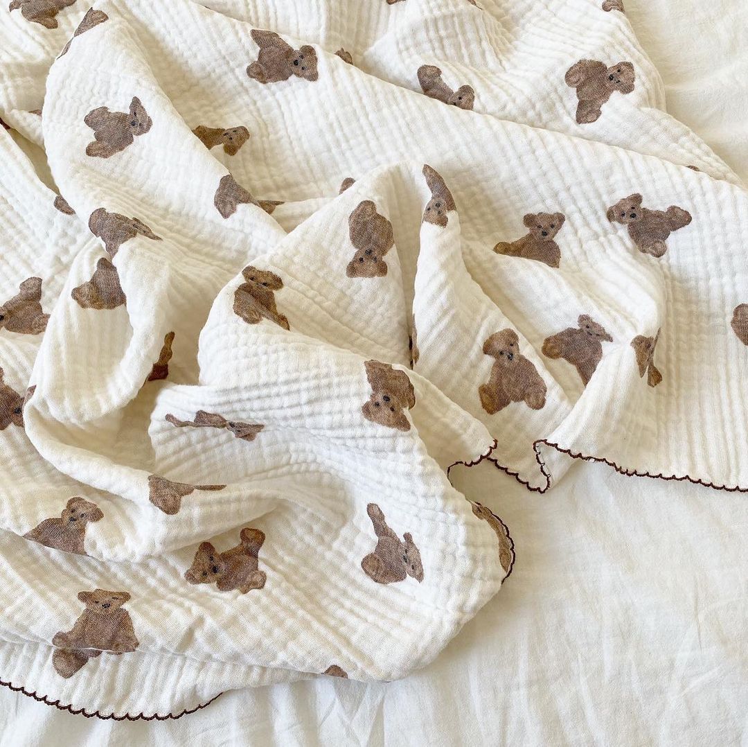 Newborn Muslin Animal Print Cotton