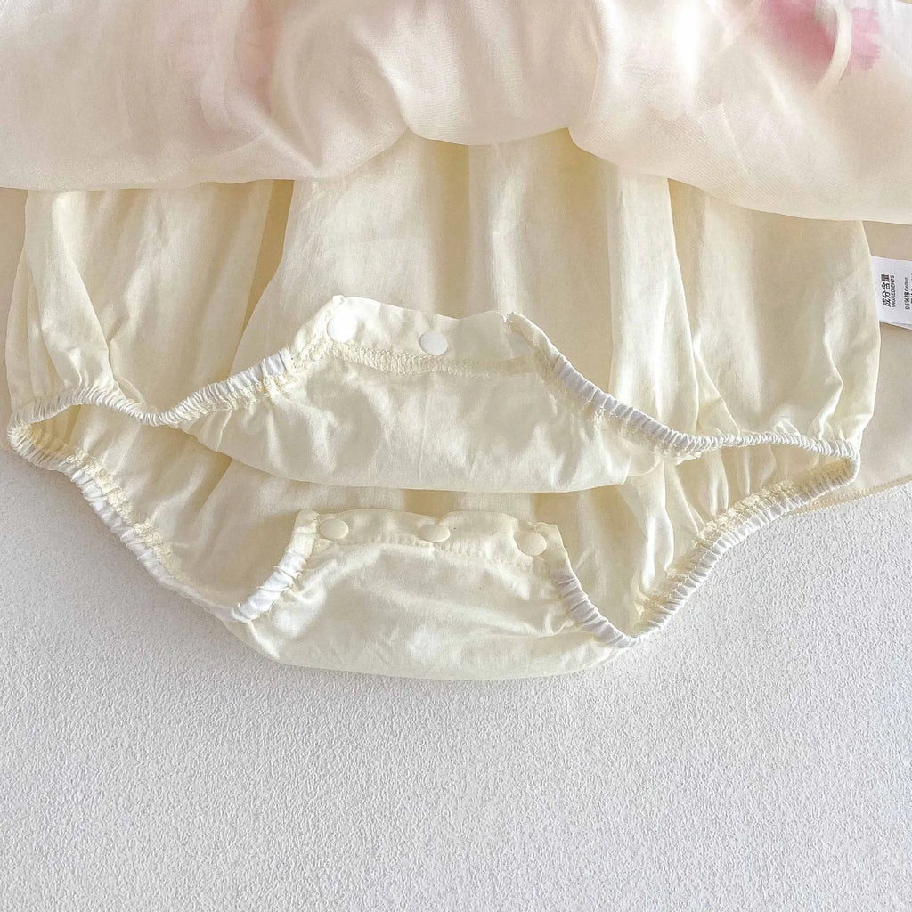 3D Flower Strap Romper