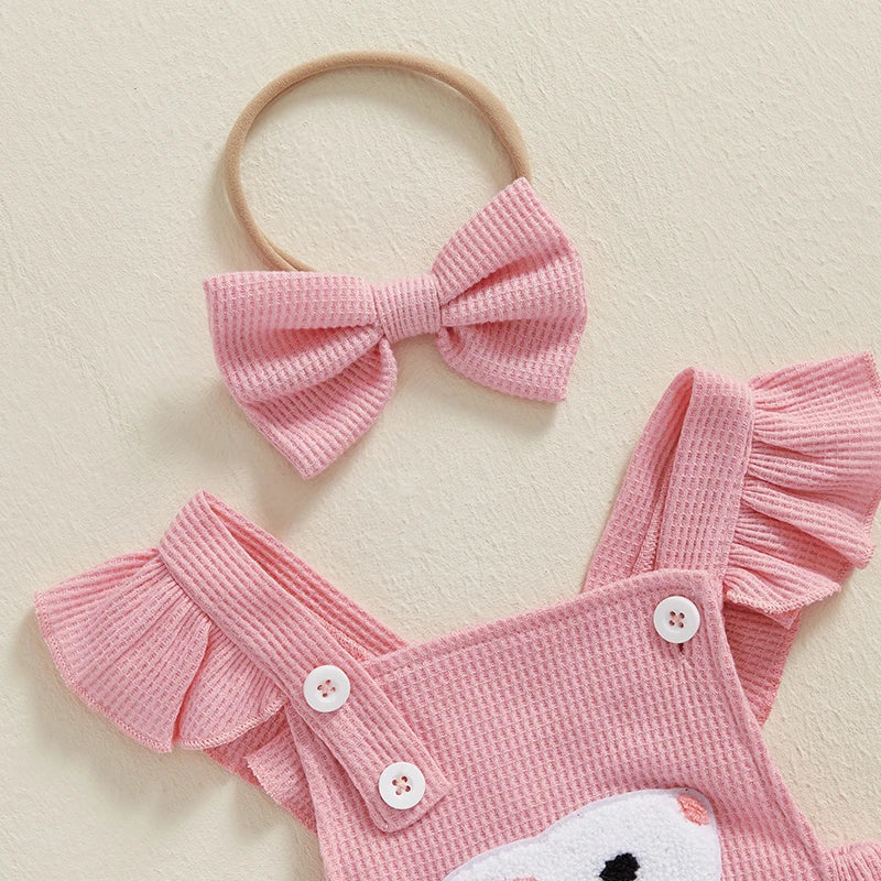 Rabbit Patch  Bodysuit Set
