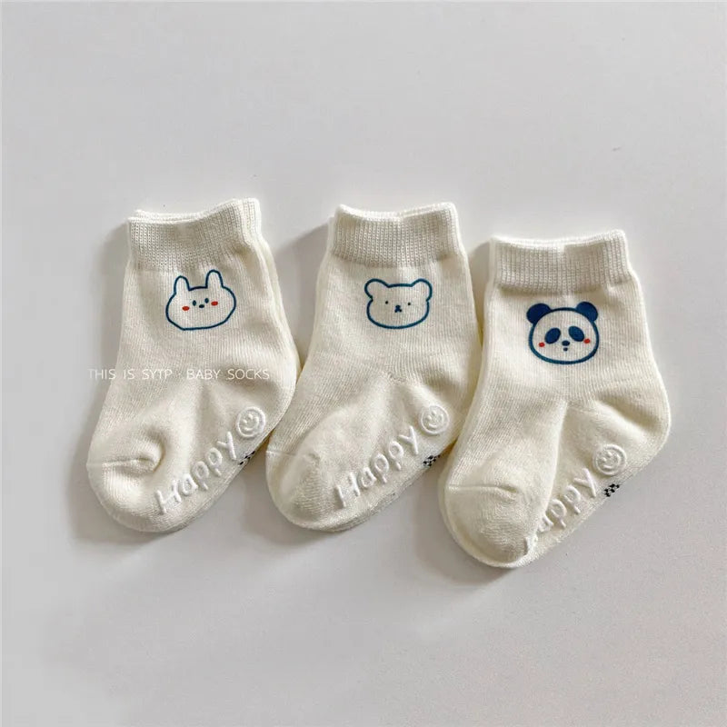 Animal Outlined Soft Floor Socks
