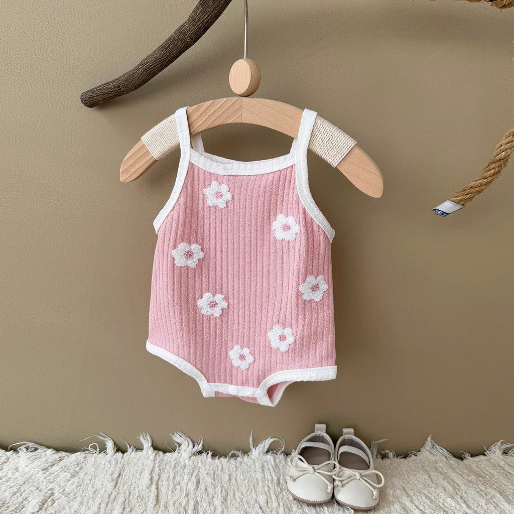 Breathable Camisole Flower Bodysuit