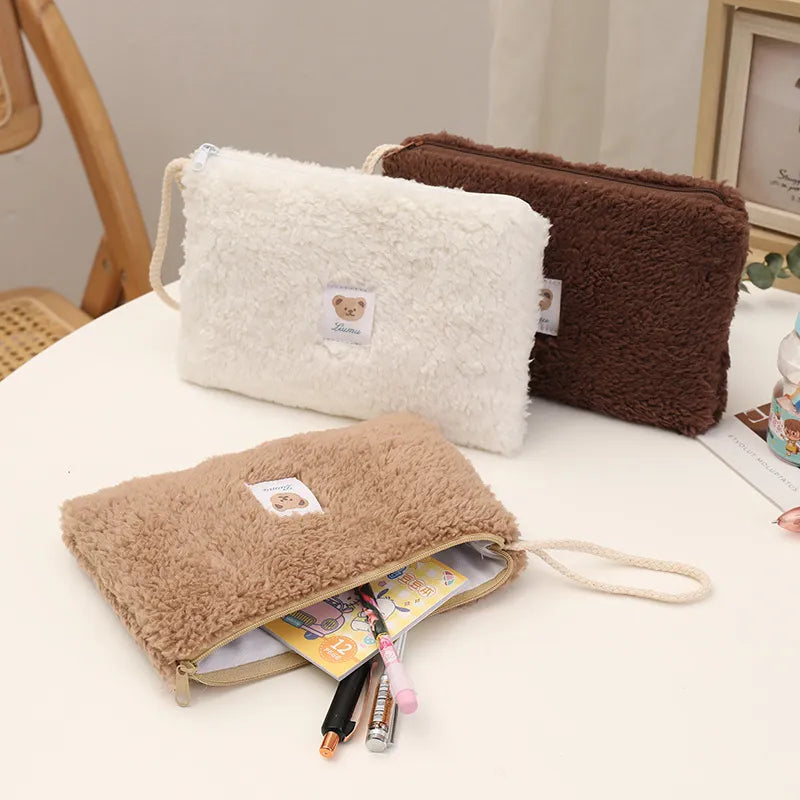 Cute Plush Travel Cosmetic Bag