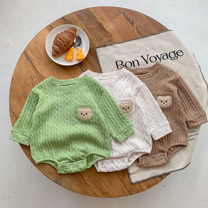 Long Sleeve Boys One Piece Bodysuit