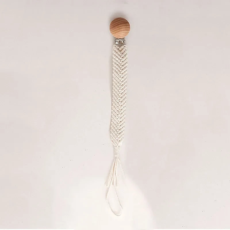 Knitted Tassel Pacifier Chain