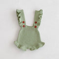 Knitted Ruffle Suspender Romper