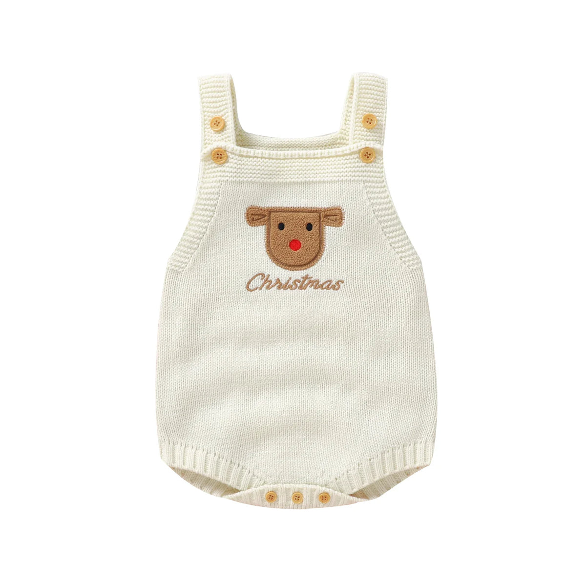 Newborn Knitted Christmas Romper