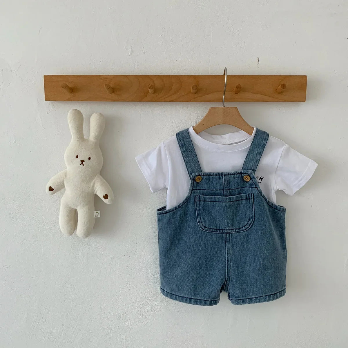 Pullover T-shirt Denim Set