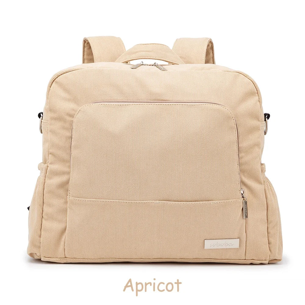 Corduroy Diaper Stroller Bag