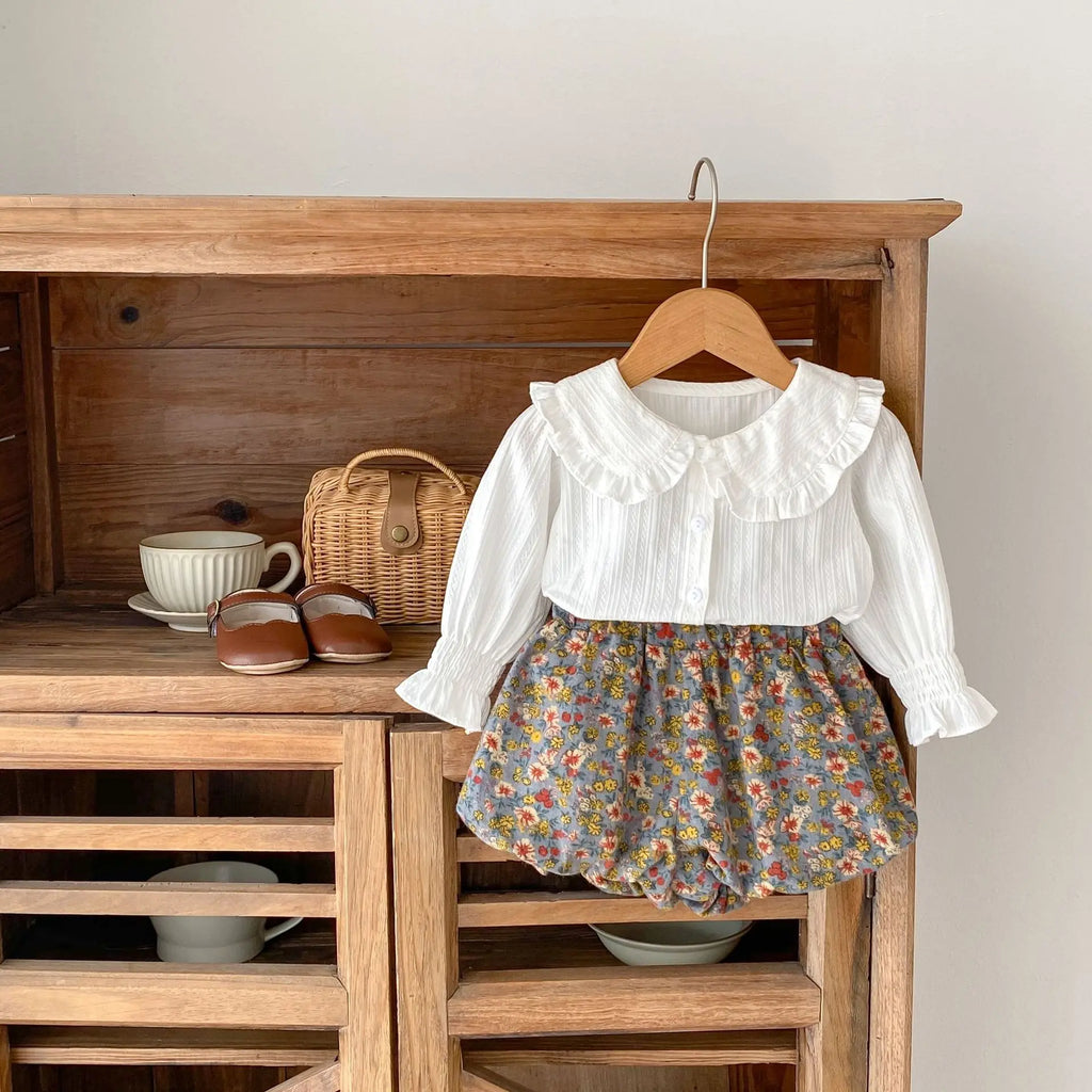 Doll Collar Floral Set