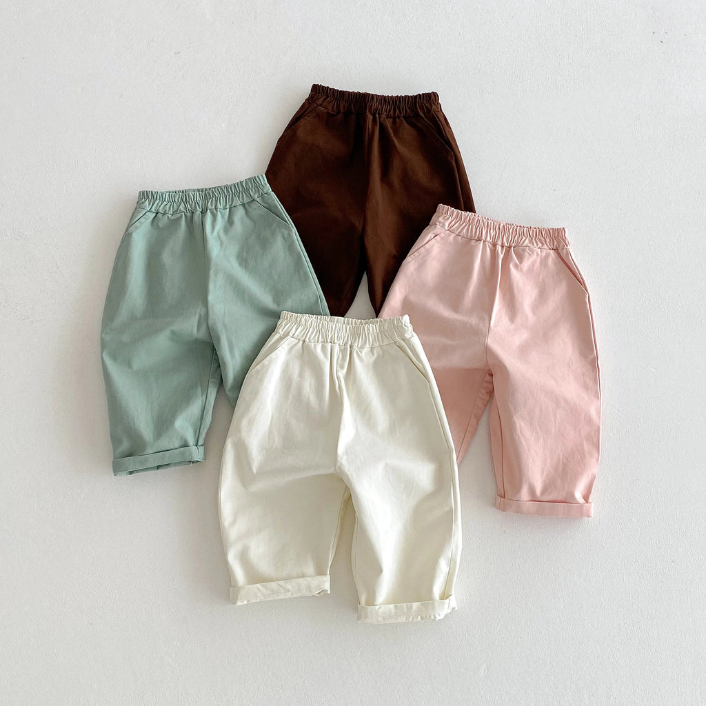 Elastic Waist Casual Pants