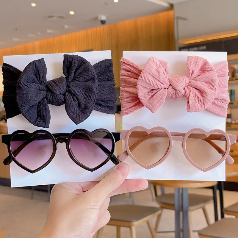 Headband with Heart Glasses