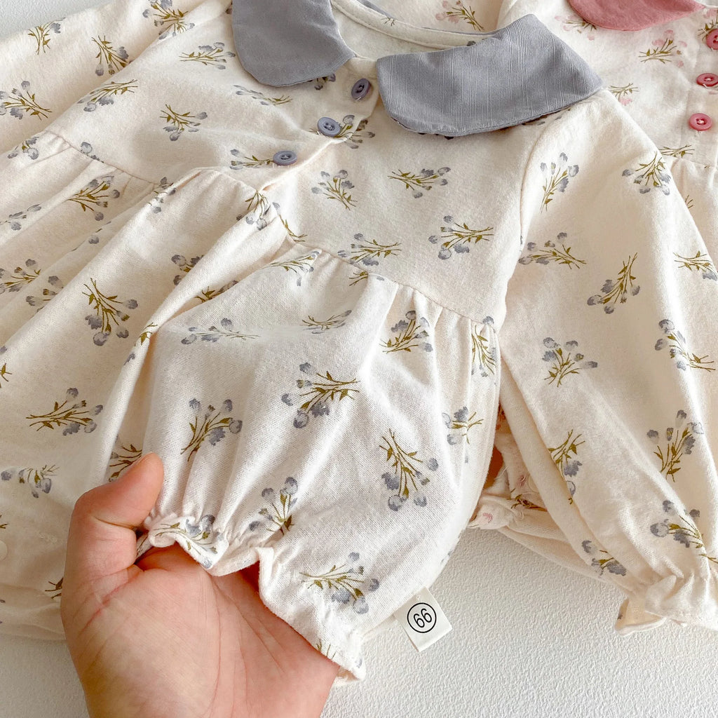Floral Doll Collar Romper