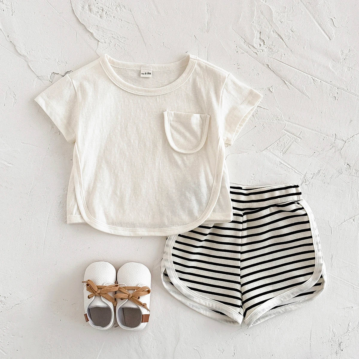 Casual Stripe Shorts Play Set