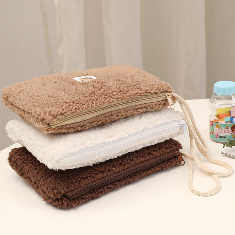 Cute Plush Travel Cosmetic Bag