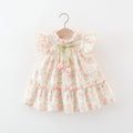 Floral Tulip Fly Sleeve Dress