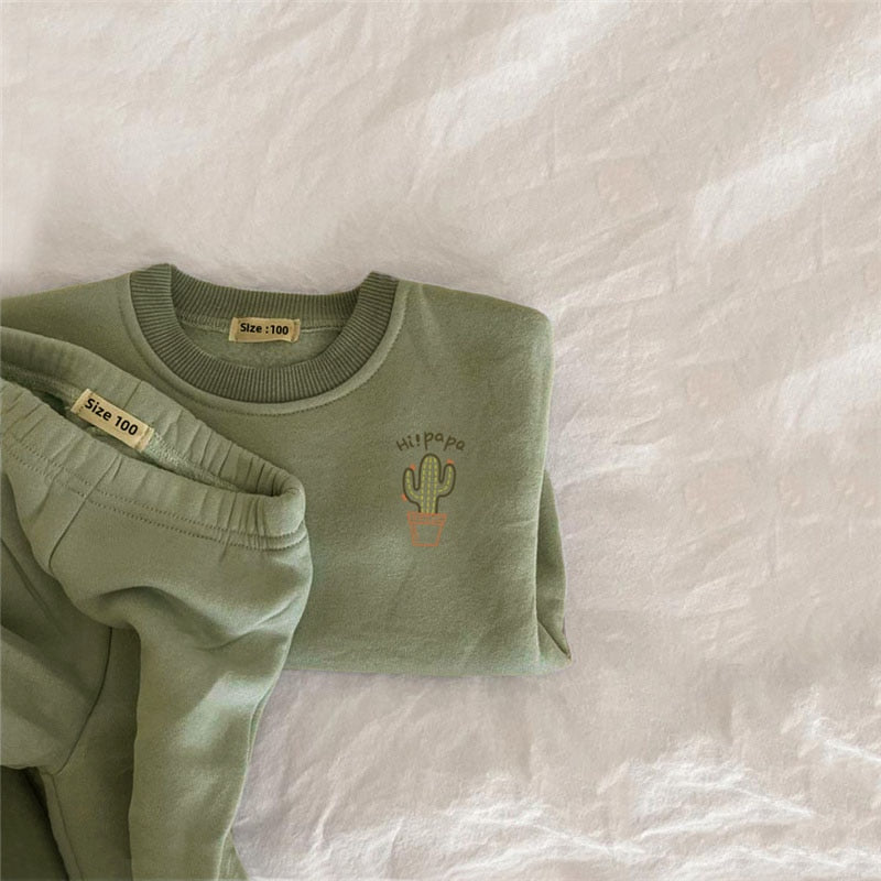 Embroidered Patch Jogger Set