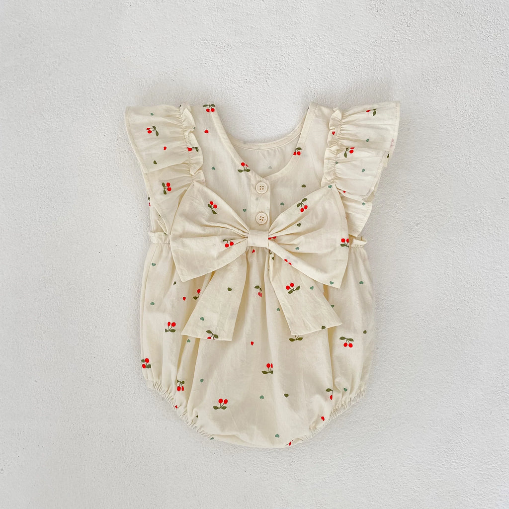 Sister Cherry Print Outfit