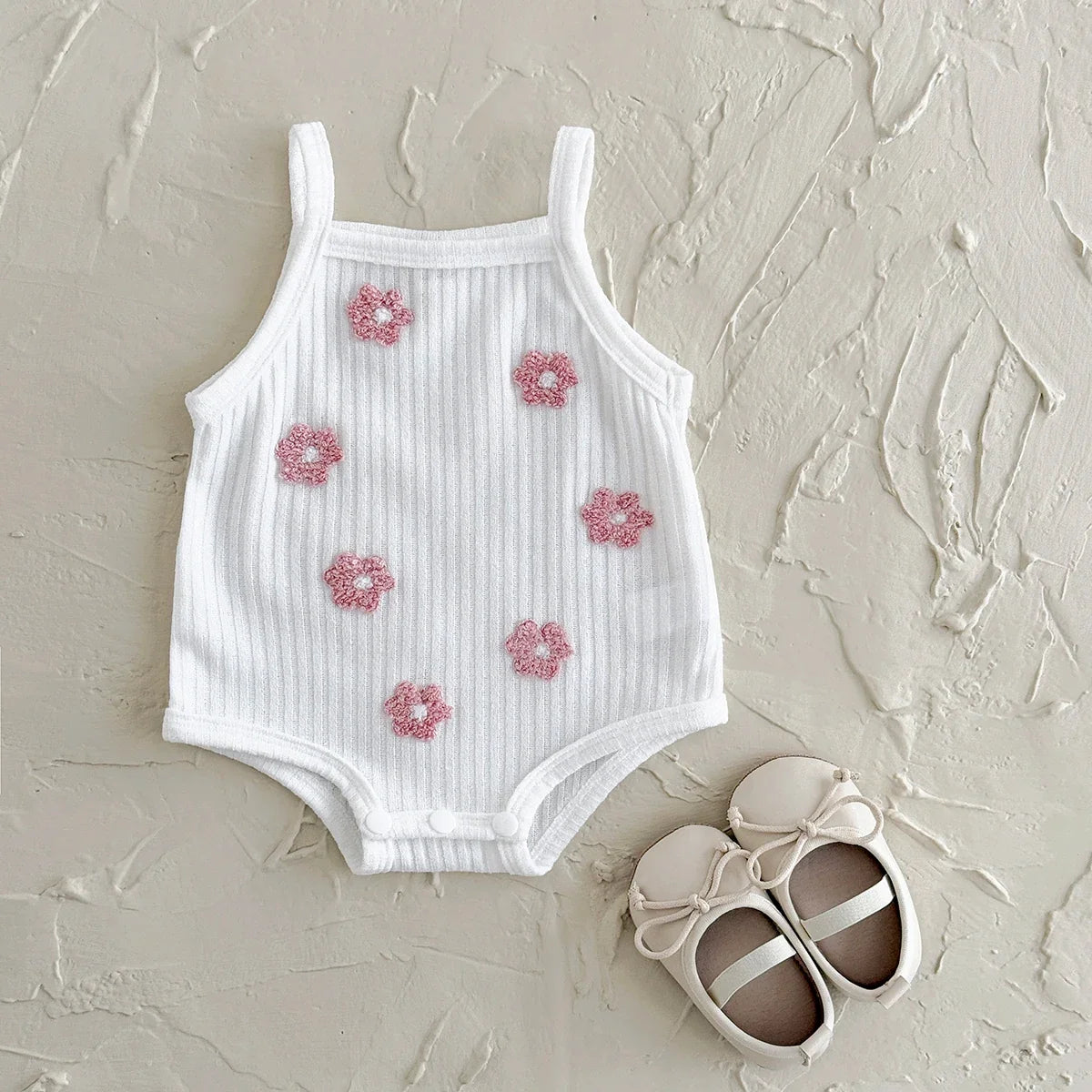 Breathable Camisole Flower Bodysuit