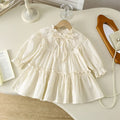 Lace Lapel Euro Style Dress