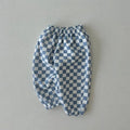 Versatile Checkered Loose Pants