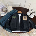 Retro Waterproof Zip Varsity Jacket