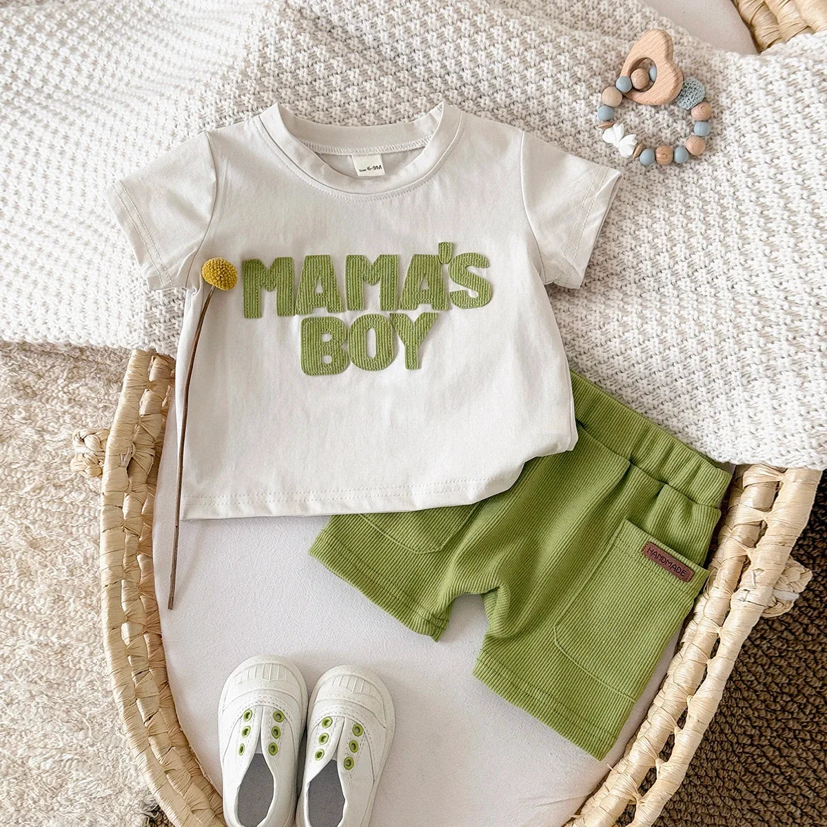 MAMA'S BOY Shorts Set