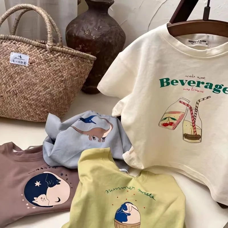 Boys Cartoon Printed T-shirt