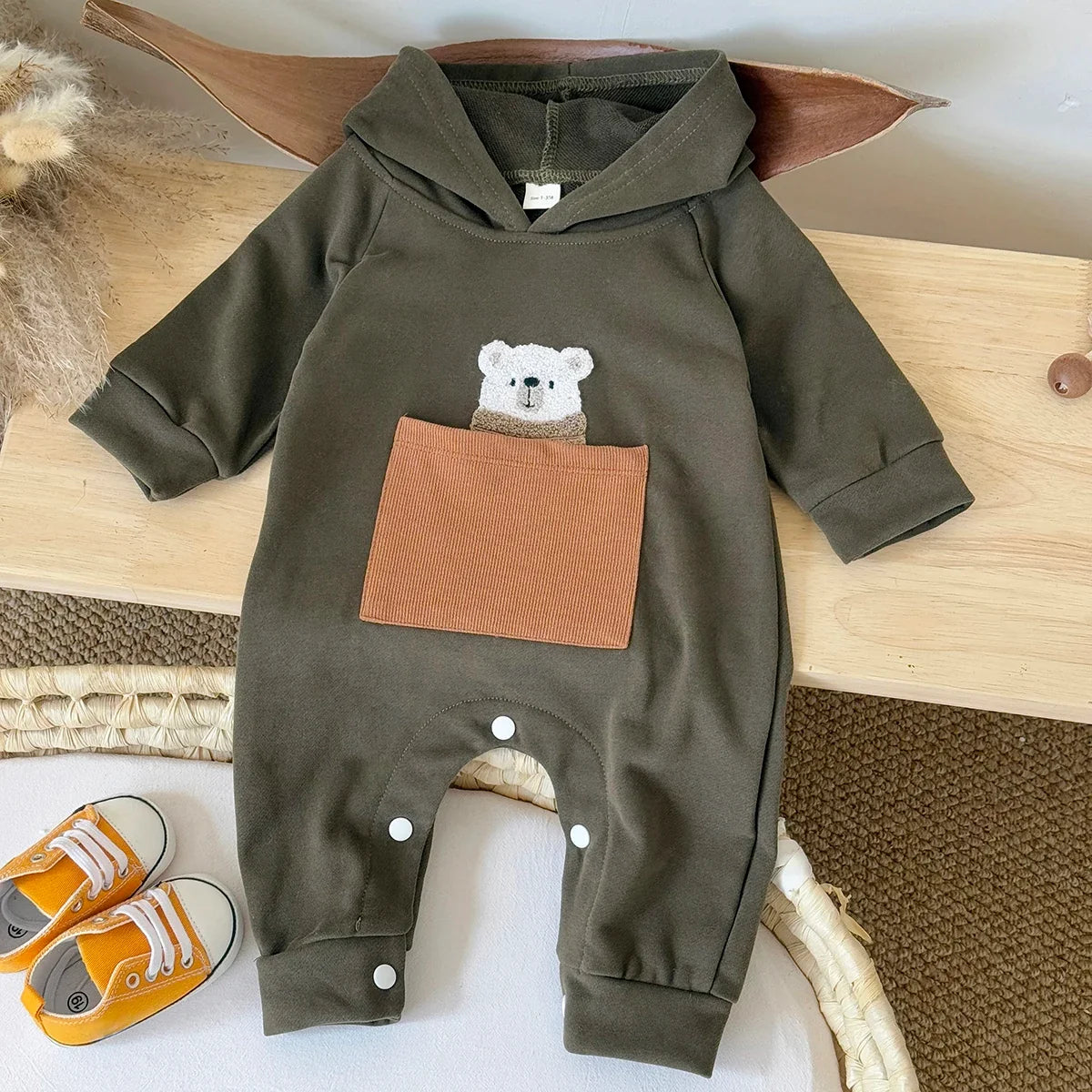Bear Pocket Jumpsuit