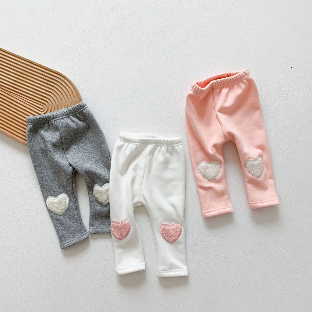 Baby Girl Heart Cotton Pants