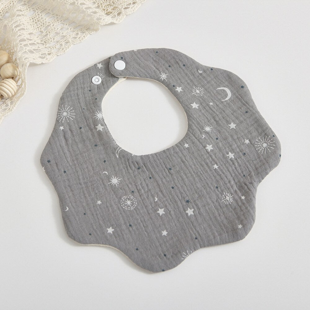Petal Muslin Cotton Bibs