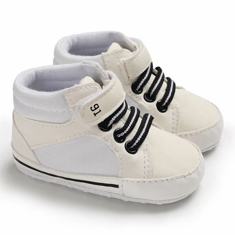 Boys High Top Velcro Sneakers