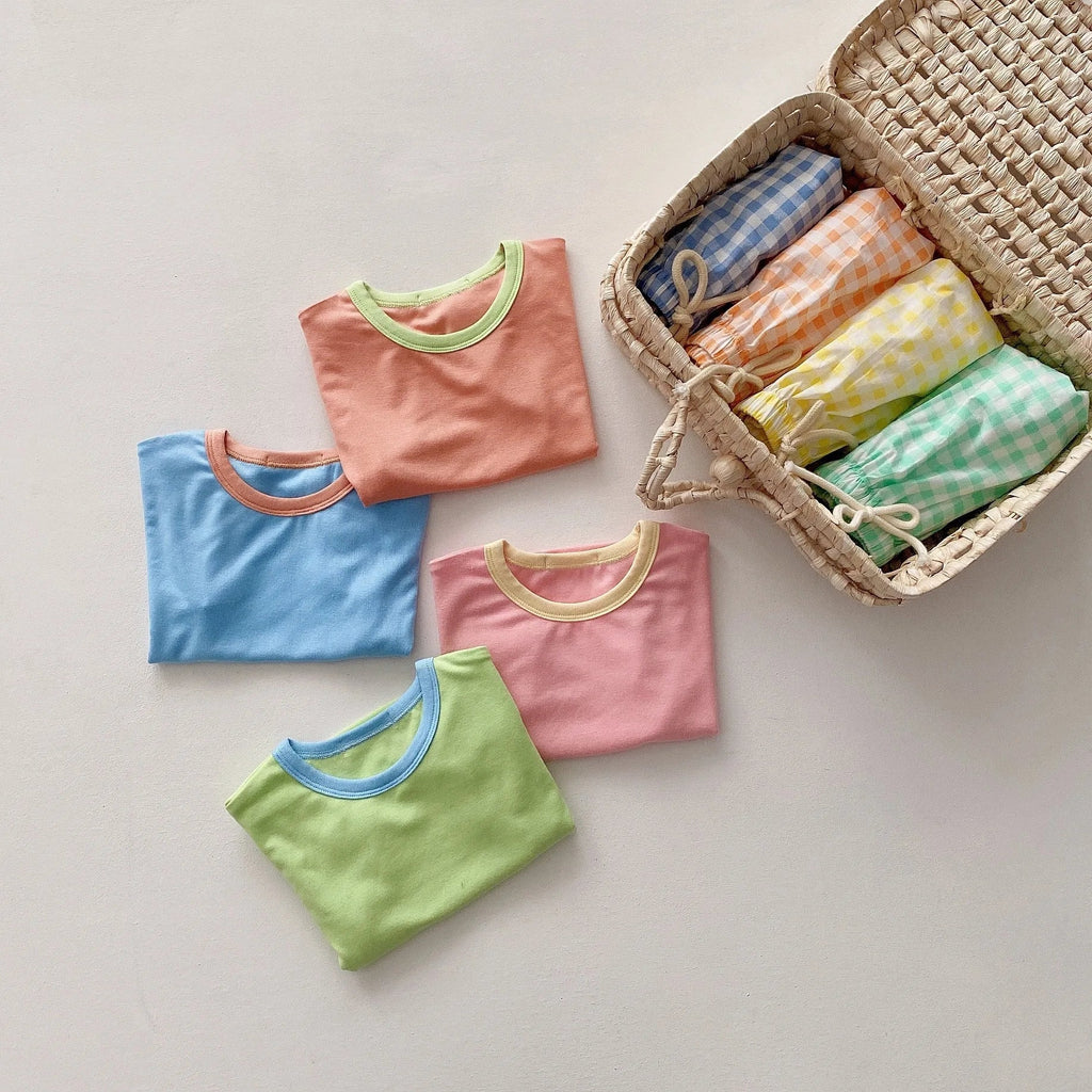 Checkered Playtime Shorts Set