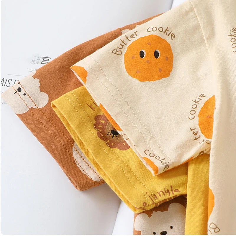 Cartoon Print Short Sleeve T-shirt
