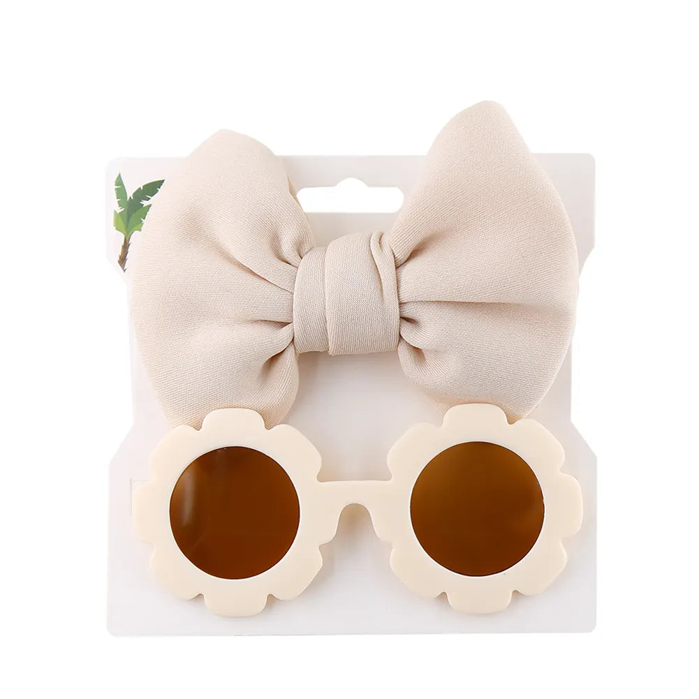 Large Bow Headband With Sunglasses