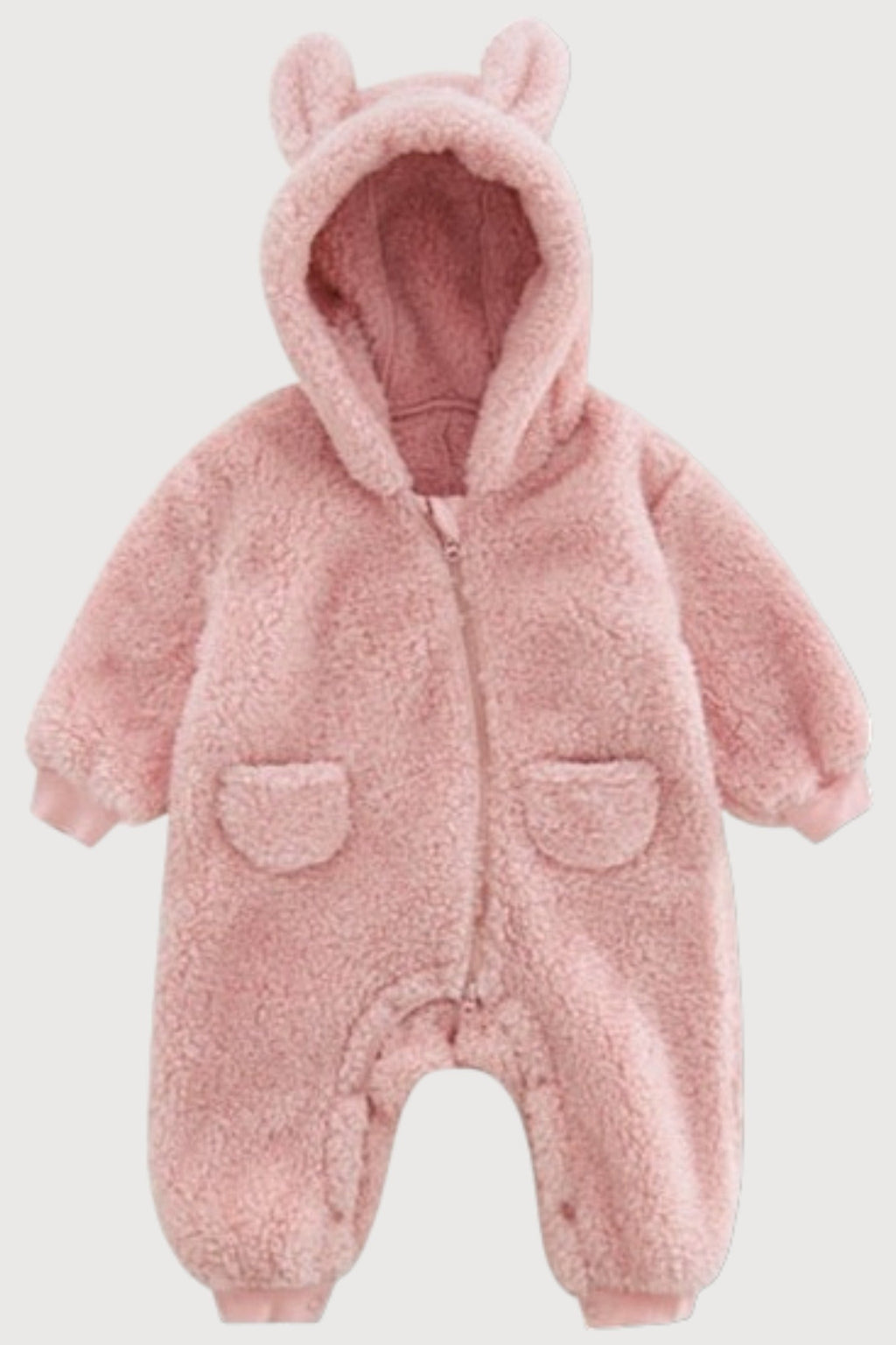 Fleece Teddy Bear Plush Jumpsuit