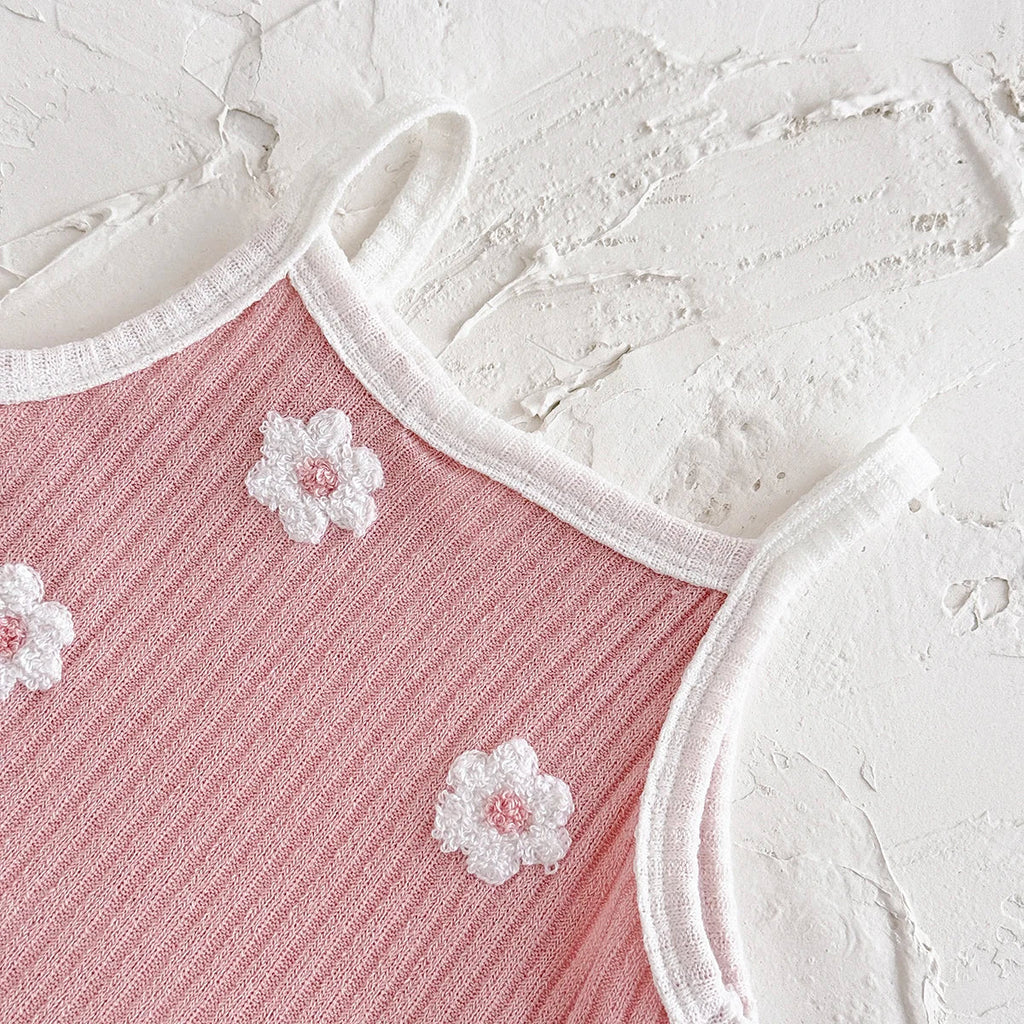 Breathable Camisole Flower Bodysuit