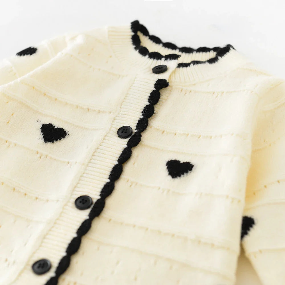Heart Print Knit Jumpsuit