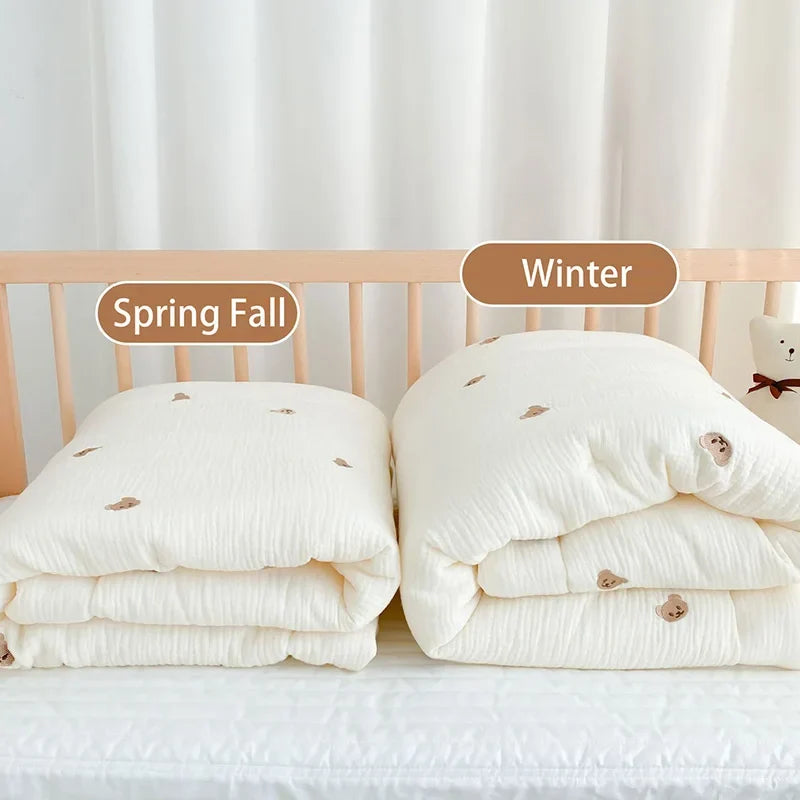 Soft Thick Quilted Blanket Crib Bedding