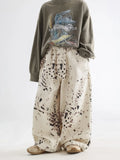 Leopard Print Wide Leg Pants