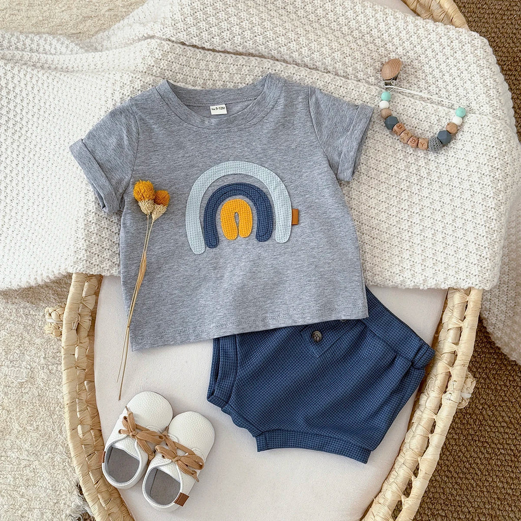 Rainbow T-shirt Short Set