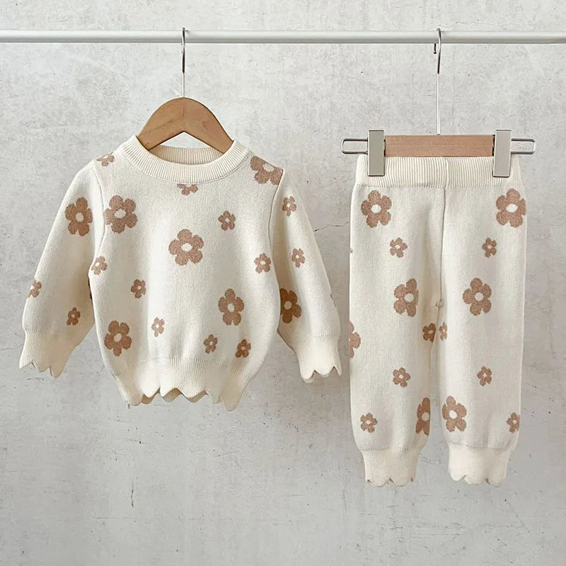 Flower Power Knitted Set