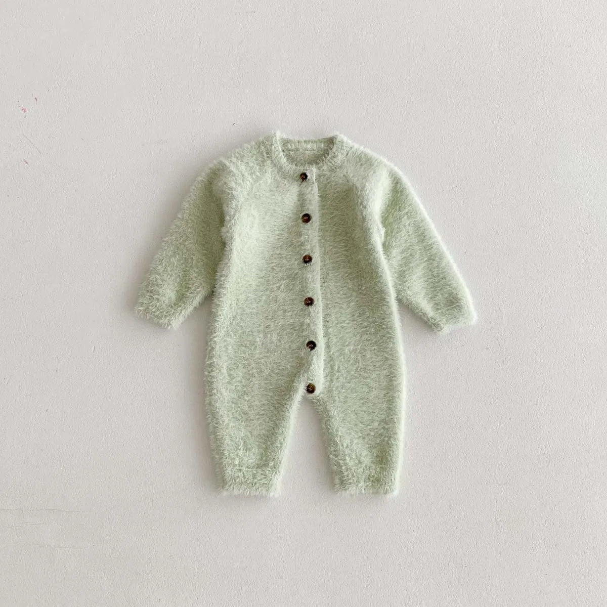 Cozy Plush Button Up Jumpsuit