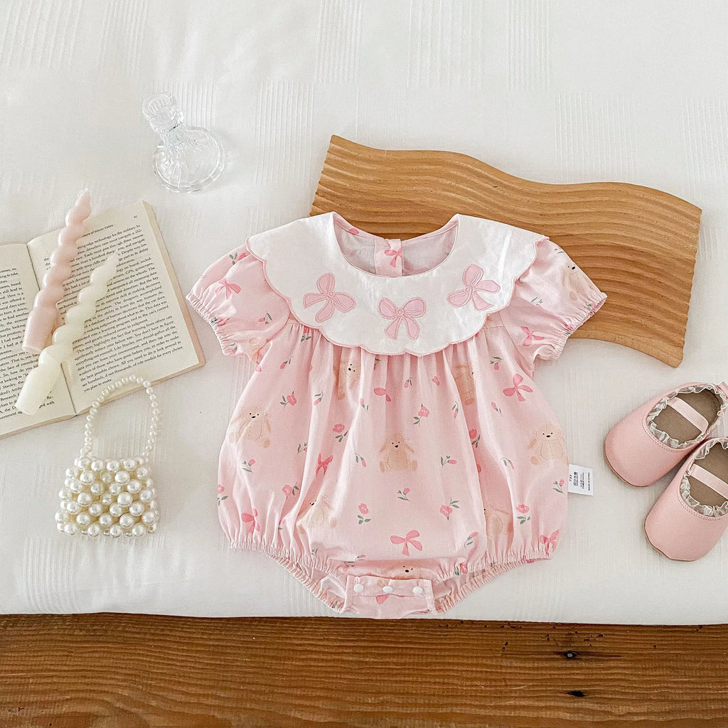 Bunny Rabbit Ribbon Romper