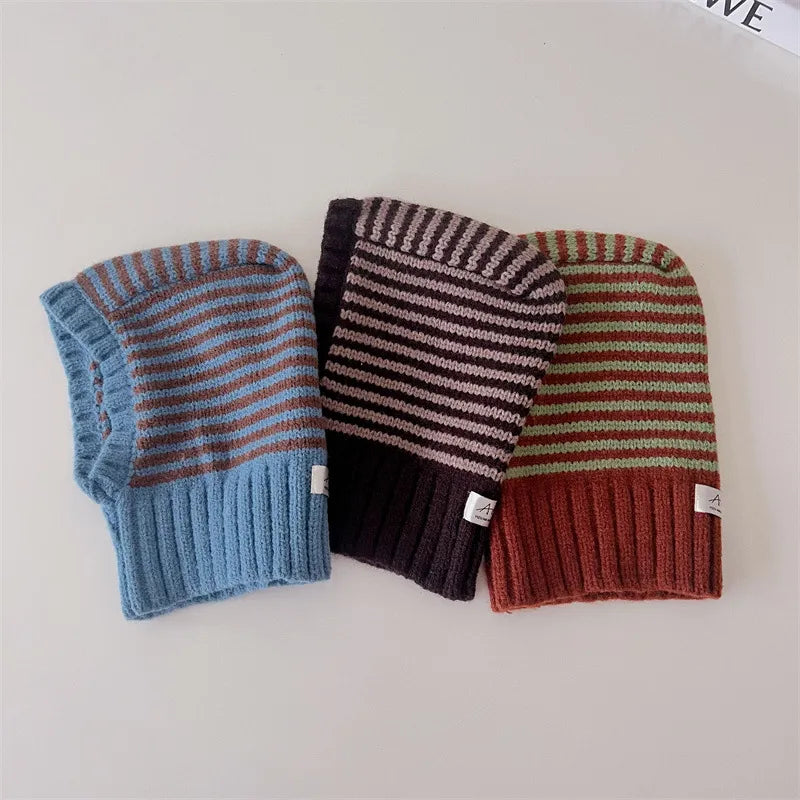 Striped Knit Ski Hat