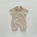 Solid Linen Overalls Jumpsuit