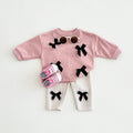 3D Ribbon Sweat and Pants Set