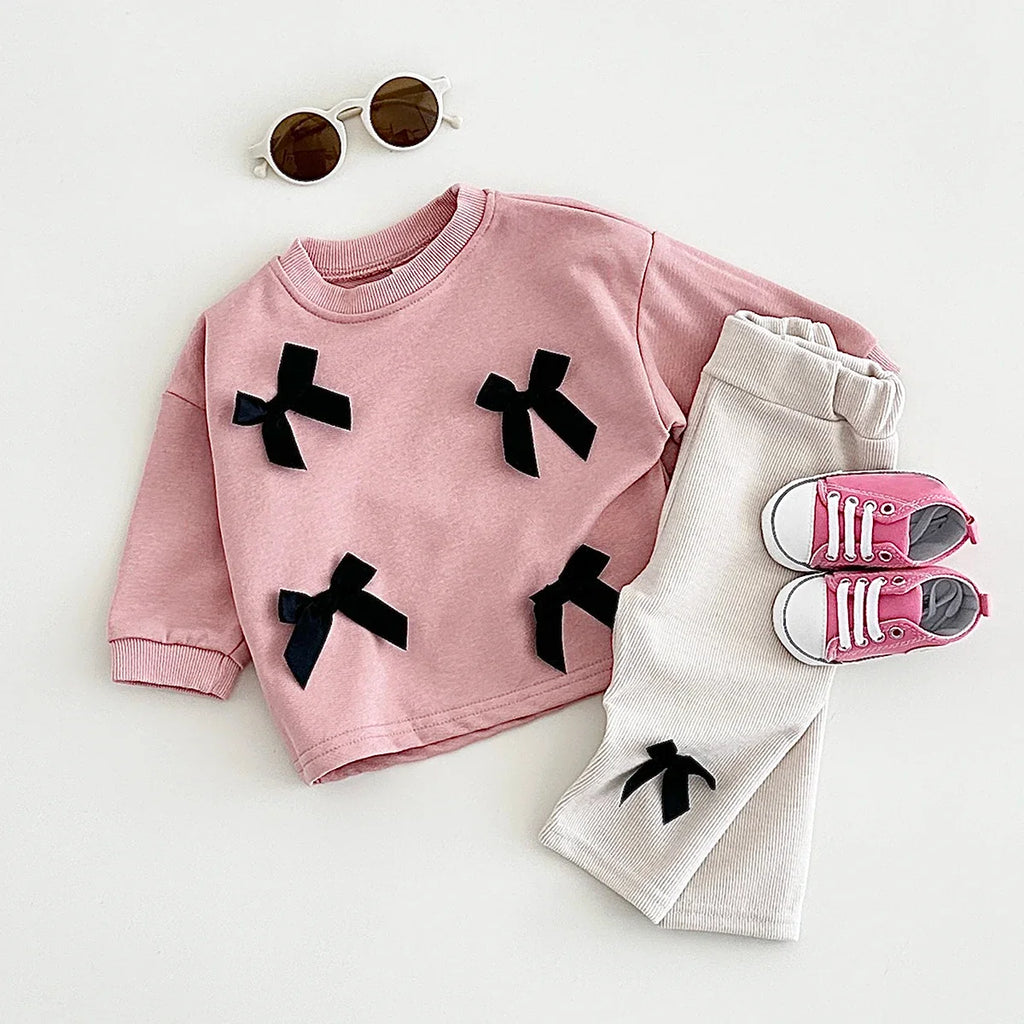 3D Ribbon Sweat and Pants Set