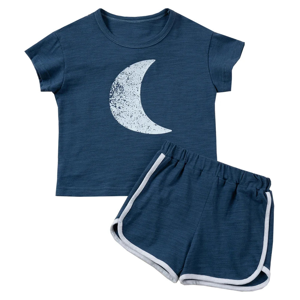 Printed T-shirt and Shorts Set