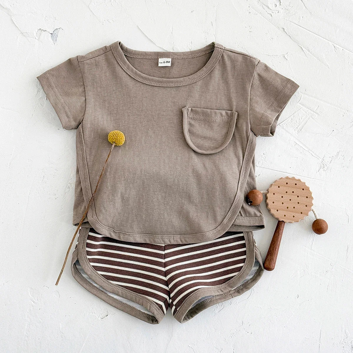 Casual Stripe Shorts Play Set