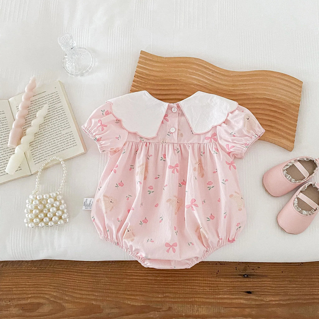 Bunny Rabbit Ribbon Romper